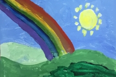 Rainbow sunset
